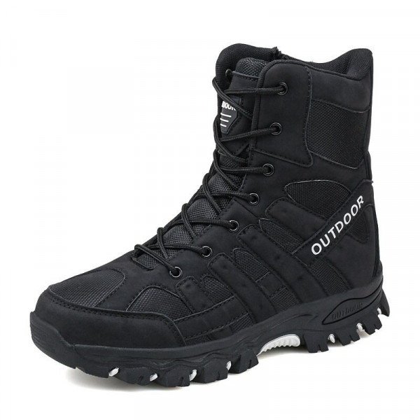 Wasserfeste Wanderstiefel für Herren | SportRun Outdoor Stiefel Gefüttert mit Baumwolle
