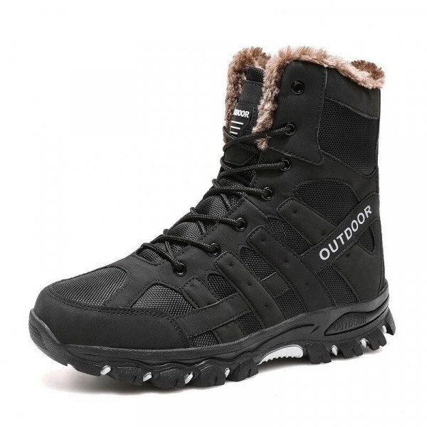 Gefütterte Wanderstiefel für Herren | SportRun Outdoor Stiefel Wasserfest