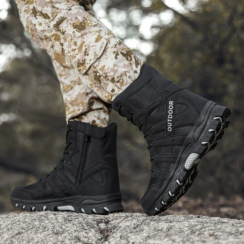 Wasserfeste-Wanderstiefel-f-r-Herren-SportRun-Outdoor-Stiefel-Gef-ttert-mit-Baumwolle-2