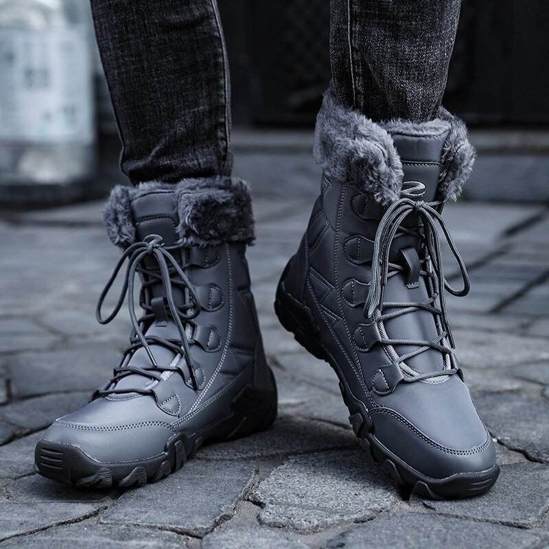 Wanderstiefel-f-r-Herren-Gef-ttert-SportRun-Outdoor-Schnee-Stiefel-3