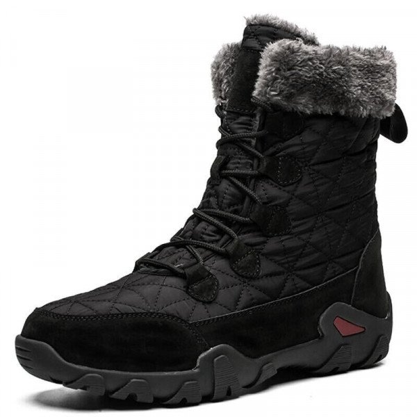 Gefütterte Leder Wanderstiefel Outdoor Wanderschuhe für Herren | SportRun Wasserfeste Schuhe