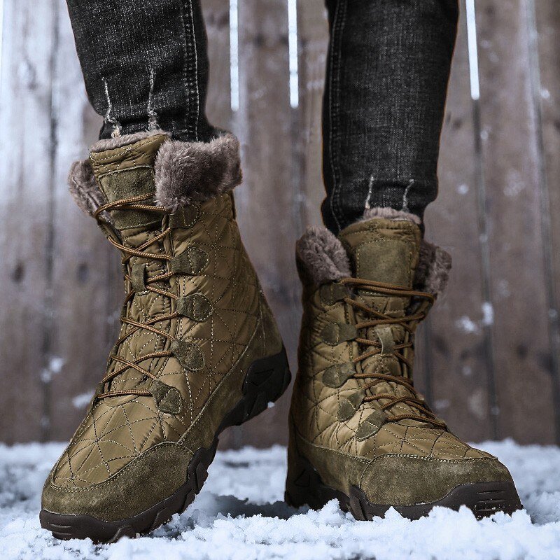 Gef-tterte-Leder-Wanderstiefel-Outdoor-Wanderschuhe-f-r-Herren-SportRun-Wasserfeste-Schuhe-2